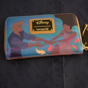 Loungefly Disney Pocahontas Princess Scene Wallet Women Zip Around Faux Leather